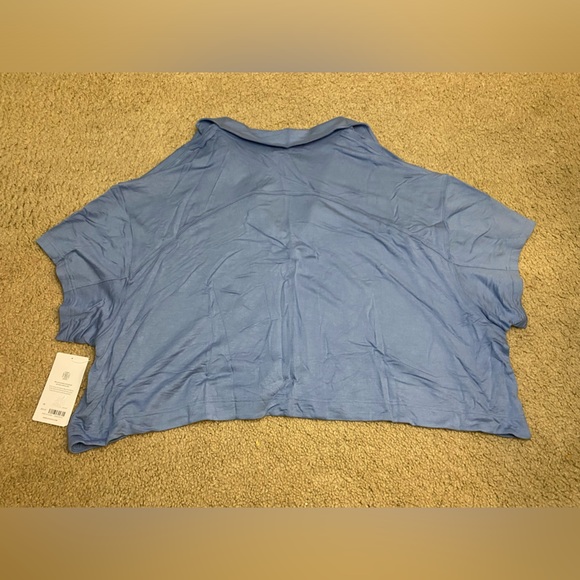 NWT Athleta BLUE WESTWOOD SWEATSHIRT TEE TOP size 1X - Picture 7 of 7